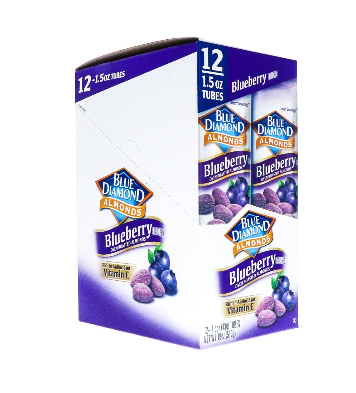 Product image of Blue Diamond Almonds Blueberry Flavored 1.5 oz 1.5 oz Pack of 12